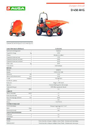 Dumpers a Ruote Ausa D 450 AHG