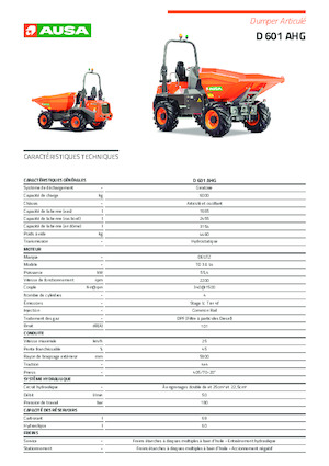 Dumpers a Ruote Ausa D 601 AHG