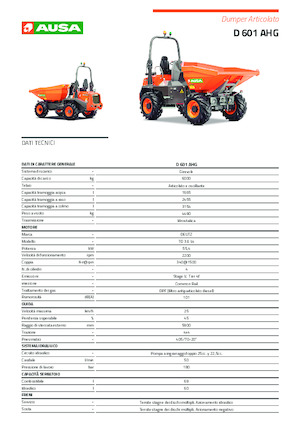 Dumpers a Ruote Ausa D 601 AHG 