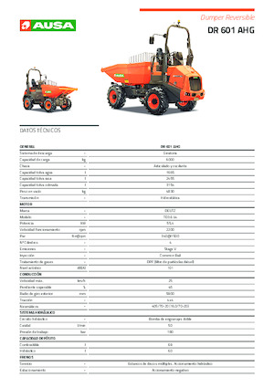 Dumpers a Ruote Ausa DR 601 AHG