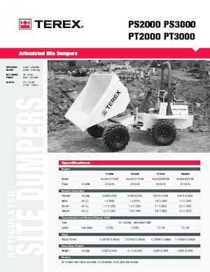 Dumpers a Ruote Terex PS 2000