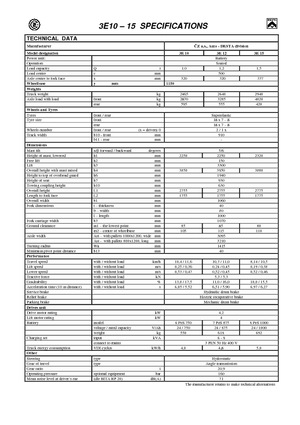 Carrelli elevatori frontali elettrici Desta 3 E 10