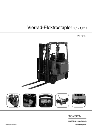 Carrelli elevatori frontali elettrici Toyota 7 FBCU 18