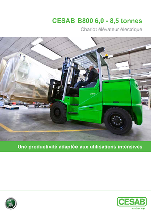 Carrelli elevatori frontali elettrici Cesab B 860