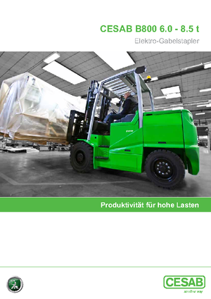 Carrelli elevatori frontali elettrici Cesab B 860