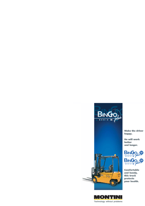 Carrelli elevatori frontali elettrici Montini Bingo 204 CSM