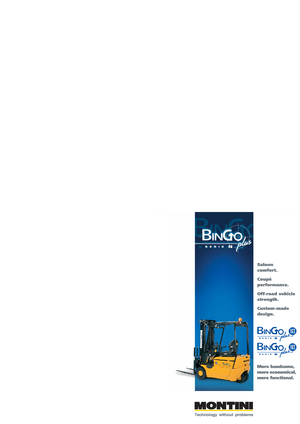 Carrelli elevatori frontali elettrici Montini Bingo plus N 163 CSM