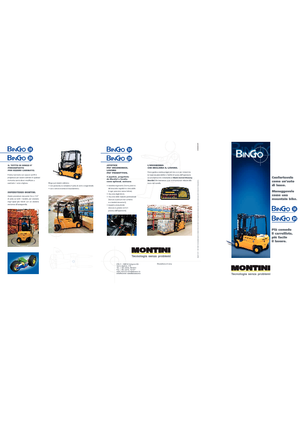 Carrelli elevatori frontali elettrici Montini Bingo plus N 204 GA CSM