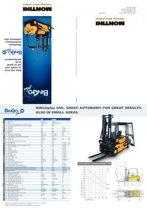 Carrelli elevatori frontali elettrici Montini Bingo plus N 400
