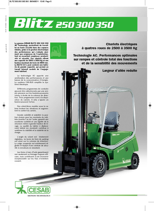 Carrelli elevatori frontali elettrici Cesab Blitz 300 L AC