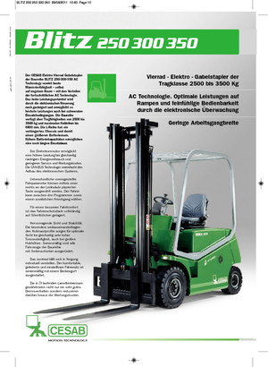 Carrelli elevatori frontali elettrici Cesab Blitz 300 L AC