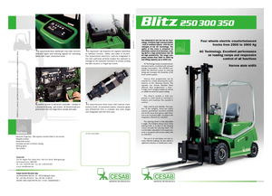 Carrelli elevatori frontali elettrici Cesab Blitz 300 L AC