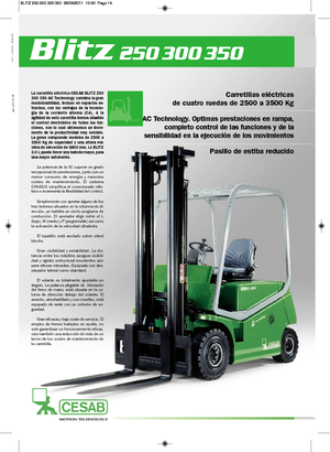 Carrelli elevatori frontali elettrici Cesab Blitz 300 L AC