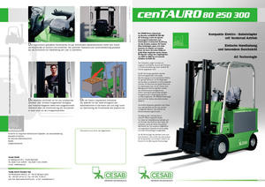 Carrelli elevatori frontali elettrici Cesab cenTAURO 300 AC 80 V