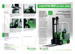 Carrelli elevatori frontali elettrici Cesab cenTAURO 48 160L AC