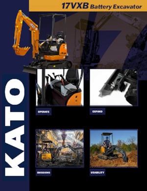 Escavatori cingolati elettrici Kato 17VXB