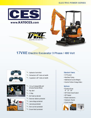 Escavatori cingolati elettrici Kato 17VXE