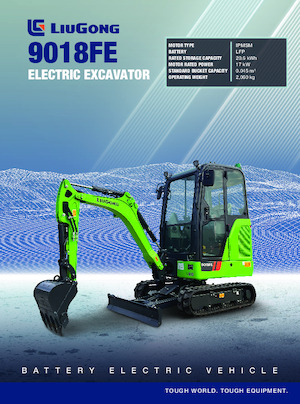 Escavatori cingolati elettrici Liugong 9018FE
