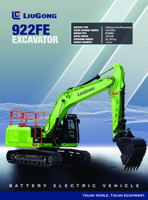 Escavatori cingolati elettrici Liugong 922FELL