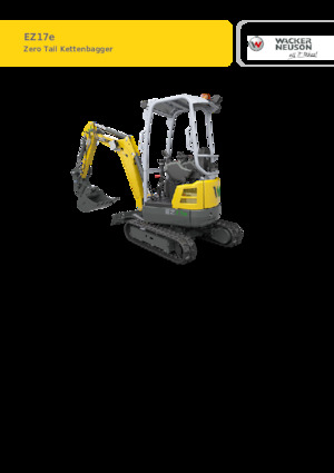 Escavatori cingolati elettrici Wacker Neuson EZ17e-2
