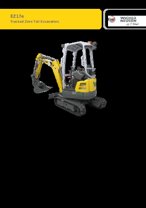 Escavatori cingolati elettrici Wacker Neuson EZ17e-2