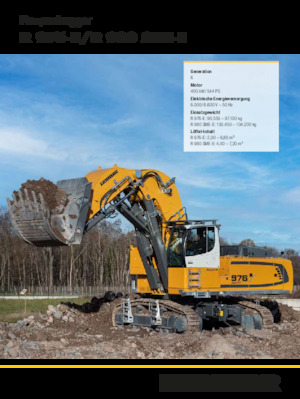 Escavatori cingolati elettrici Liebherr R 976-E