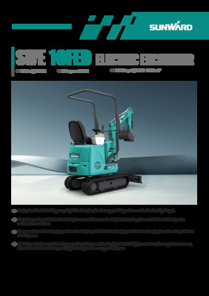 Escavatori cingolati elettrici Sunward SWE10FED