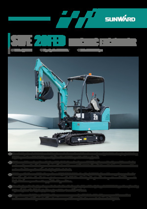 Escavatori cingolati elettrici Sunward SWE20FED