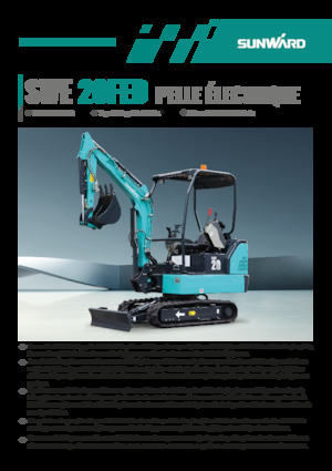 Escavatori cingolati elettrici Sunward SWE20FED