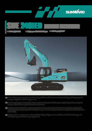 Escavatori cingolati elettrici Sunward SWE240FED