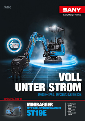 Escavatori cingolati elettrici Sany SY19E