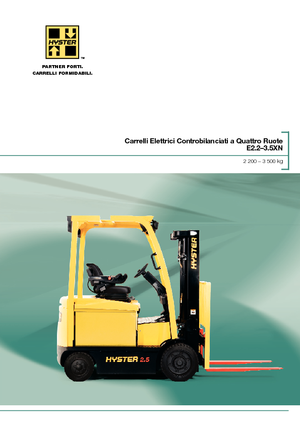 Carrelli elevatori frontali elettrici Hyster E3.0XN