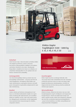 Carrelli elevatori frontali elettrici Linde E 40/600 L