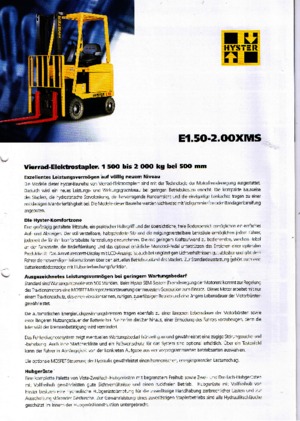 Carrelli elevatori frontali elettrici Hyster E 1.75 XM