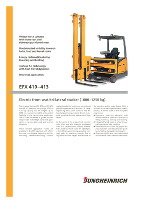 Caricatori laterali elettrici Jungheinrich EFX 413