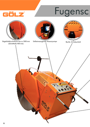 Seghe da pavimento Gölz FS 250 SE