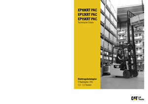 Carrelli elevatori frontali elettrici Caterpillar EP15K RT PAC