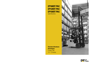 Carrelli elevatori frontali elettrici Caterpillar EP15K RT PAC