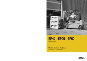 Carrelli elevatori frontali elettrici Caterpillar EP50