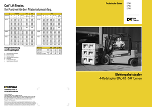Carrelli elevatori frontali elettrici Caterpillar EP50