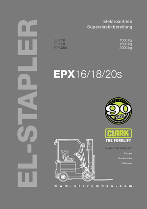 Carrelli elevatori frontali elettrici Clark EPX 20 s ac