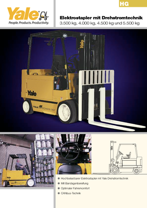 Carrelli elevatori frontali elettrici Yale ERC 45 HG