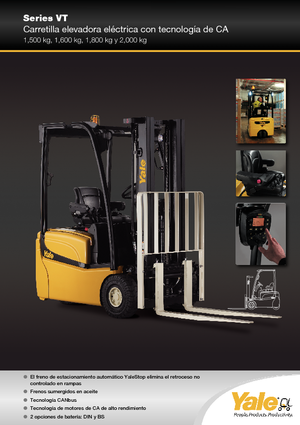Carrelli elevatori frontali elettrici Yale ERP 18 VT