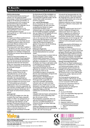 Carrelli elevatori frontali elettrici Yale ERP25VL