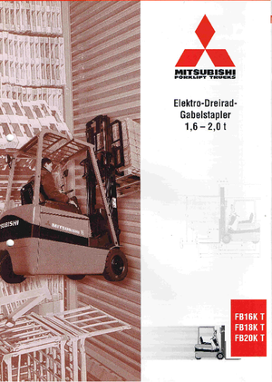 Carrelli elevatori frontali elettrici Mitsubishi FB 18 KT