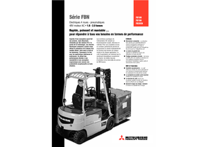 Carrelli elevatori frontali elettrici Mitsubishi FB 16 N