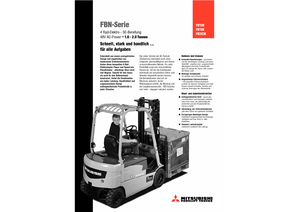 Carrelli elevatori frontali elettrici Mitsubishi FB 16 N