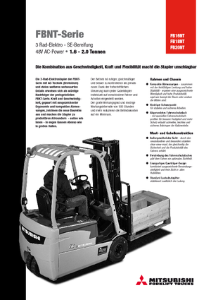 Carrelli elevatori frontali elettrici Mitsubishi FB 20 NT ac