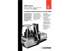 Carrelli elevatori frontali elettrici Mitsubishi FB 20 NT ac