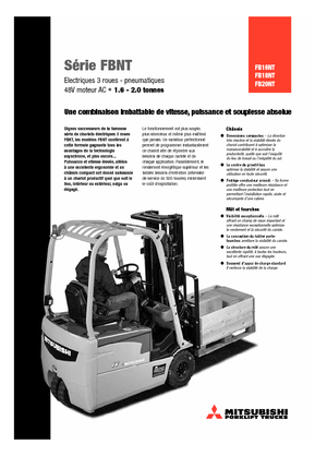 Carrelli elevatori frontali elettrici Mitsubishi FB 20 NT ac